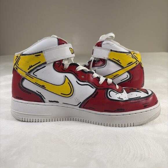 Nike Dragon Ball Z Goku Custom Hand Painted Air Force 1 Mid Men\'s US 12 Charity main image 13
